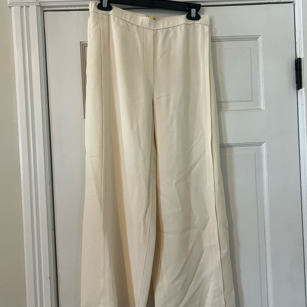 Theory Cream Wide Leg Women's Pants